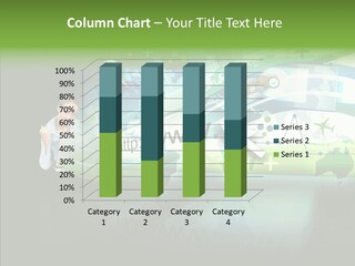 Data Surfing White PowerPoint Template