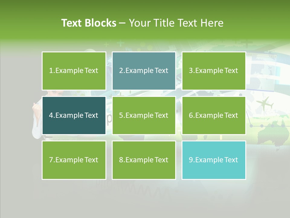Data Surfing White PowerPoint Template