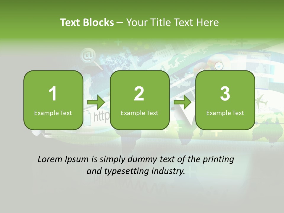 Data Surfing White PowerPoint Template