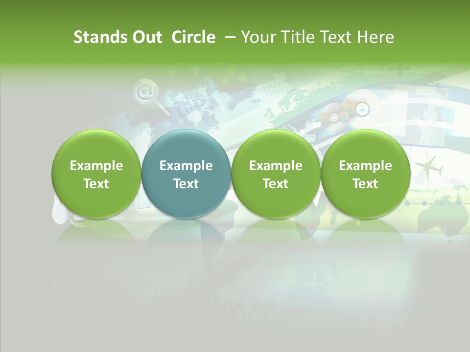 Data Surfing White PowerPoint Template