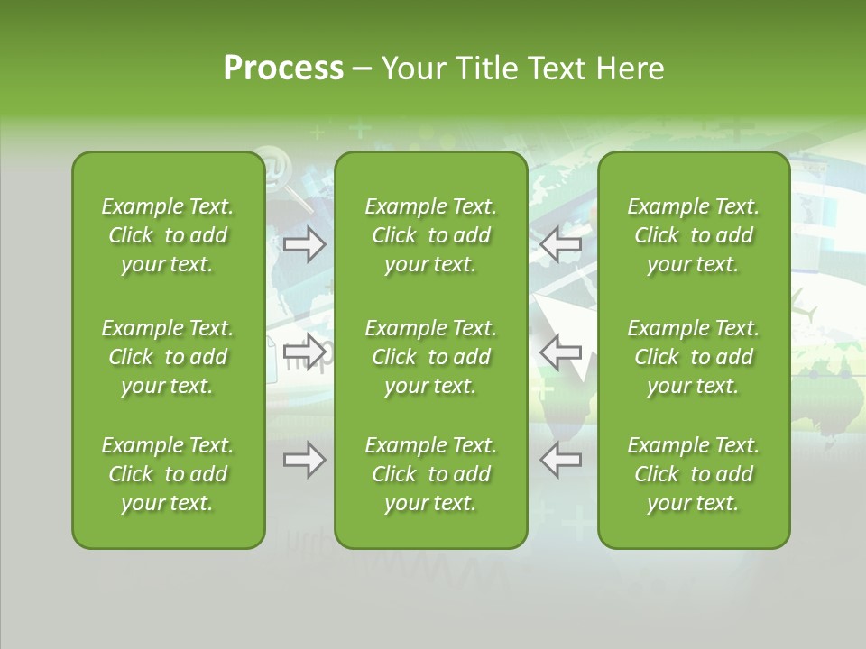 Data Surfing White PowerPoint Template