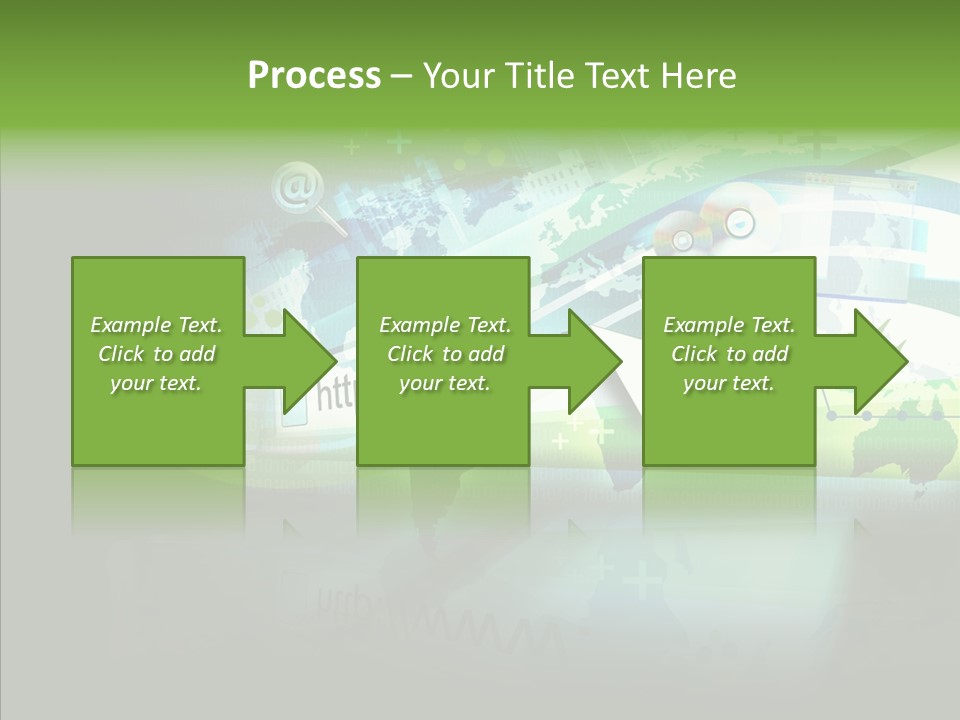 Data Surfing White PowerPoint Template