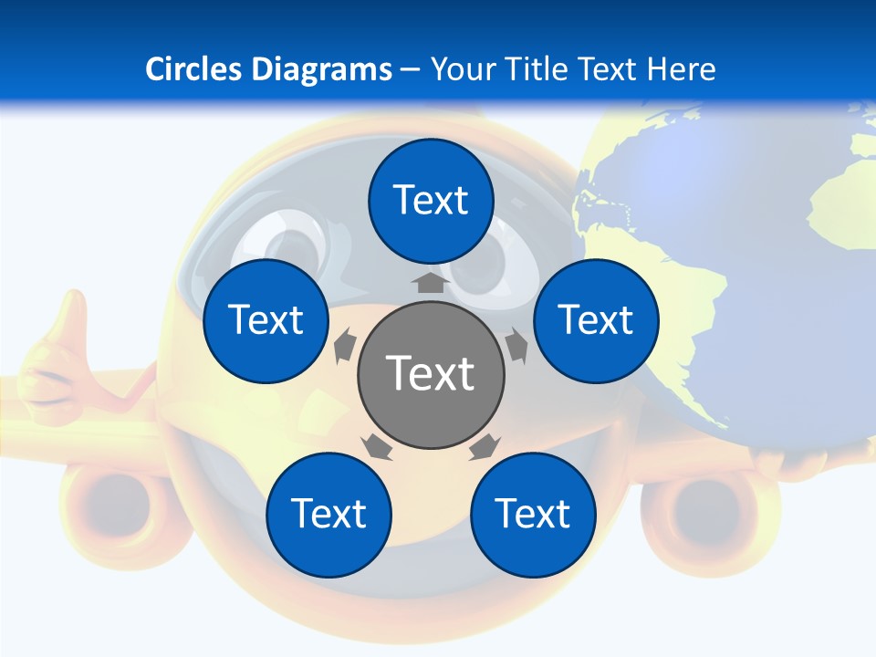 Wing Tourism Illustration PowerPoint Template