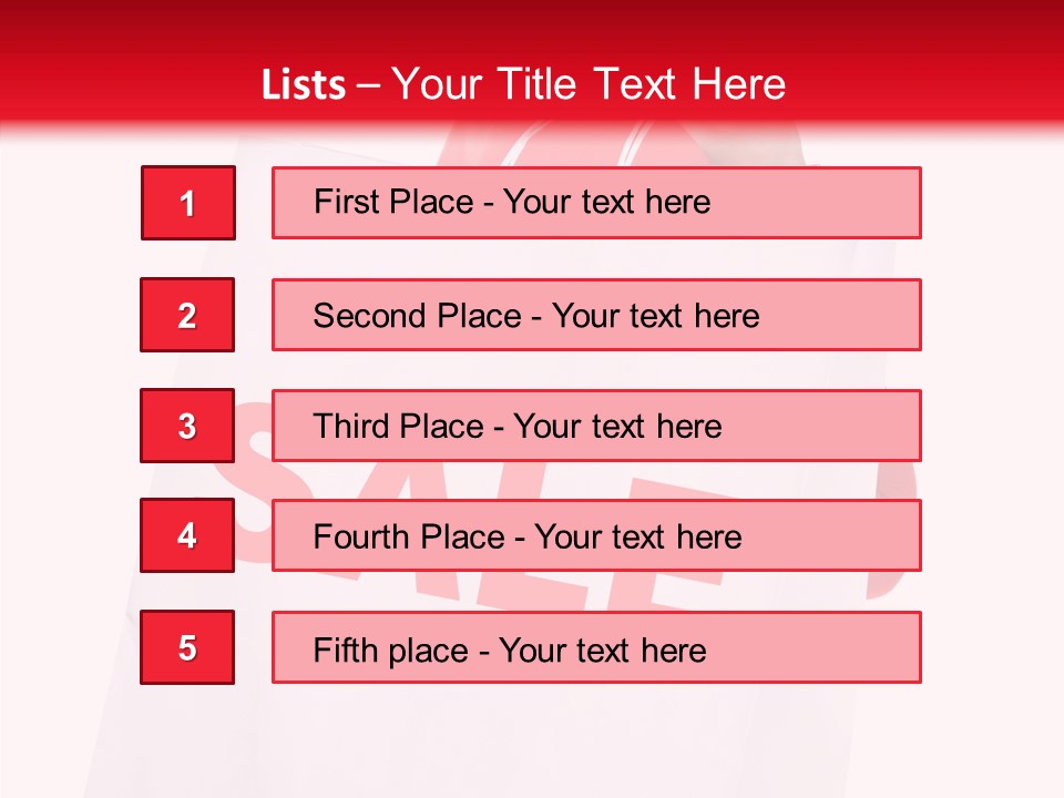 Close Up Blonde Shopping Bag PowerPoint Template