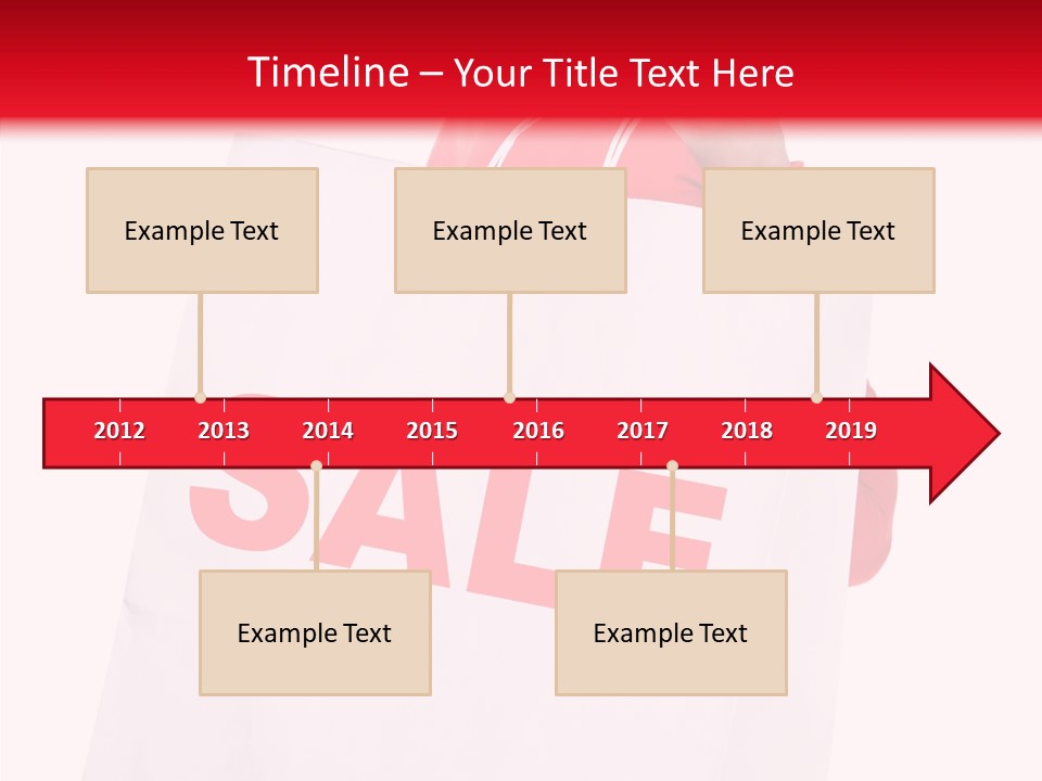 Close Up Blonde Shopping Bag PowerPoint Template