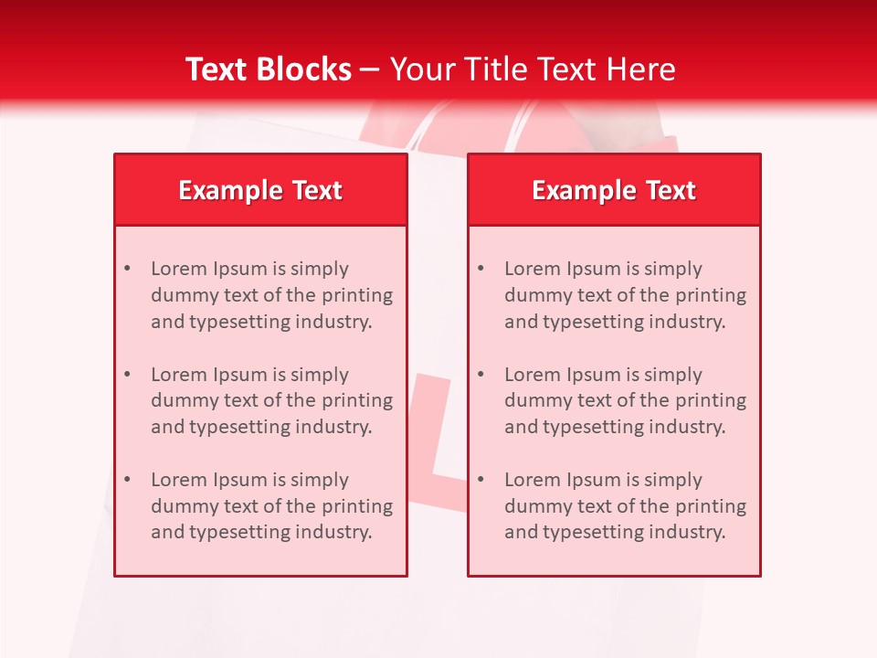 Close Up Blonde Shopping Bag PowerPoint Template