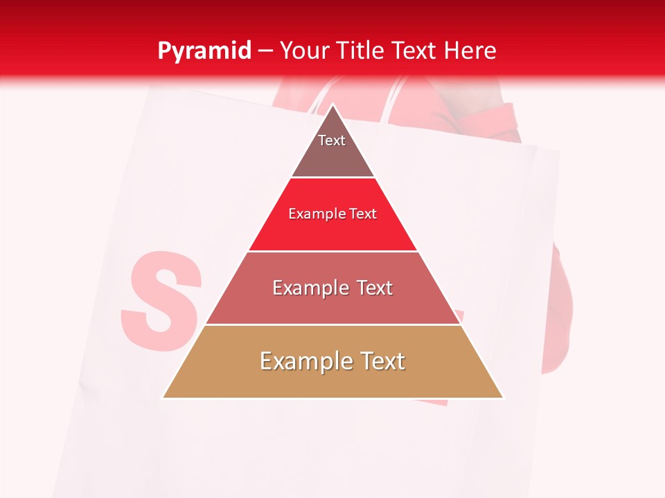 Close Up Blonde Shopping Bag PowerPoint Template