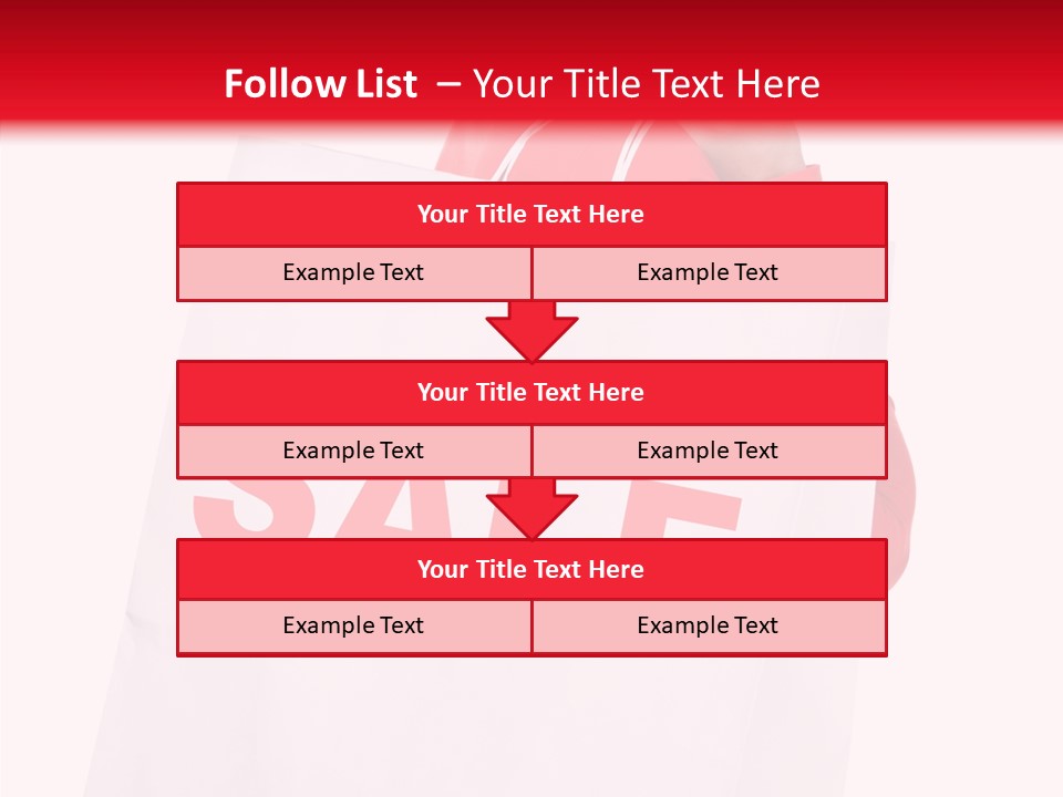 Close Up Blonde Shopping Bag PowerPoint Template