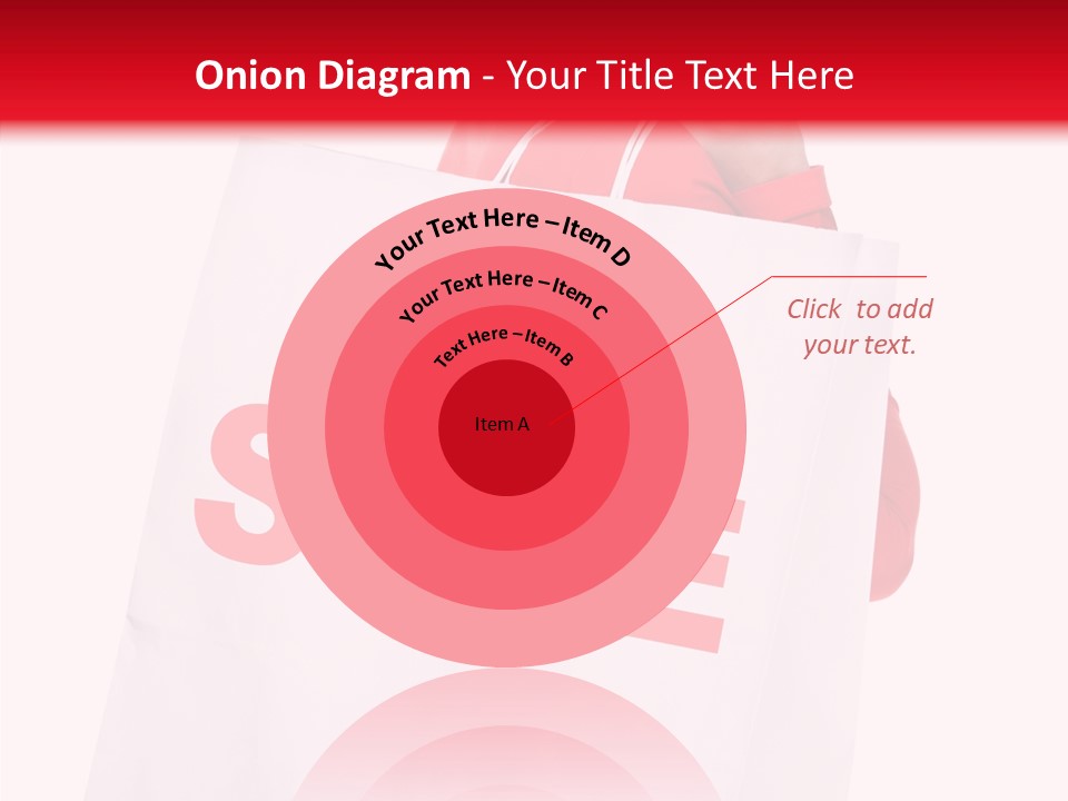 Close Up Blonde Shopping Bag PowerPoint Template