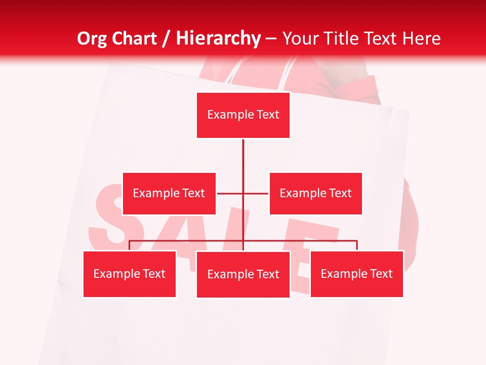 Close Up Blonde Shopping Bag PowerPoint Template