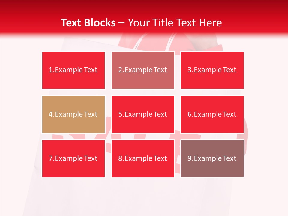 Close Up Blonde Shopping Bag PowerPoint Template