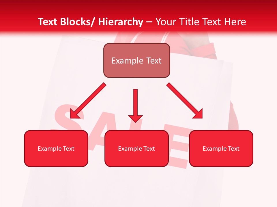 Close Up Blonde Shopping Bag PowerPoint Template