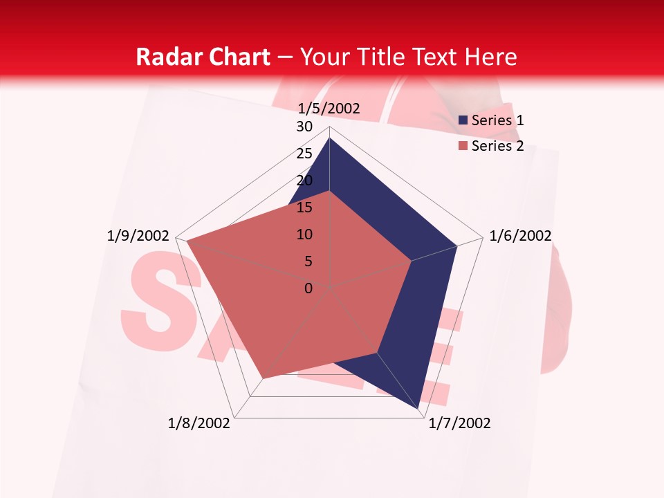 Close Up Blonde Shopping Bag PowerPoint Template