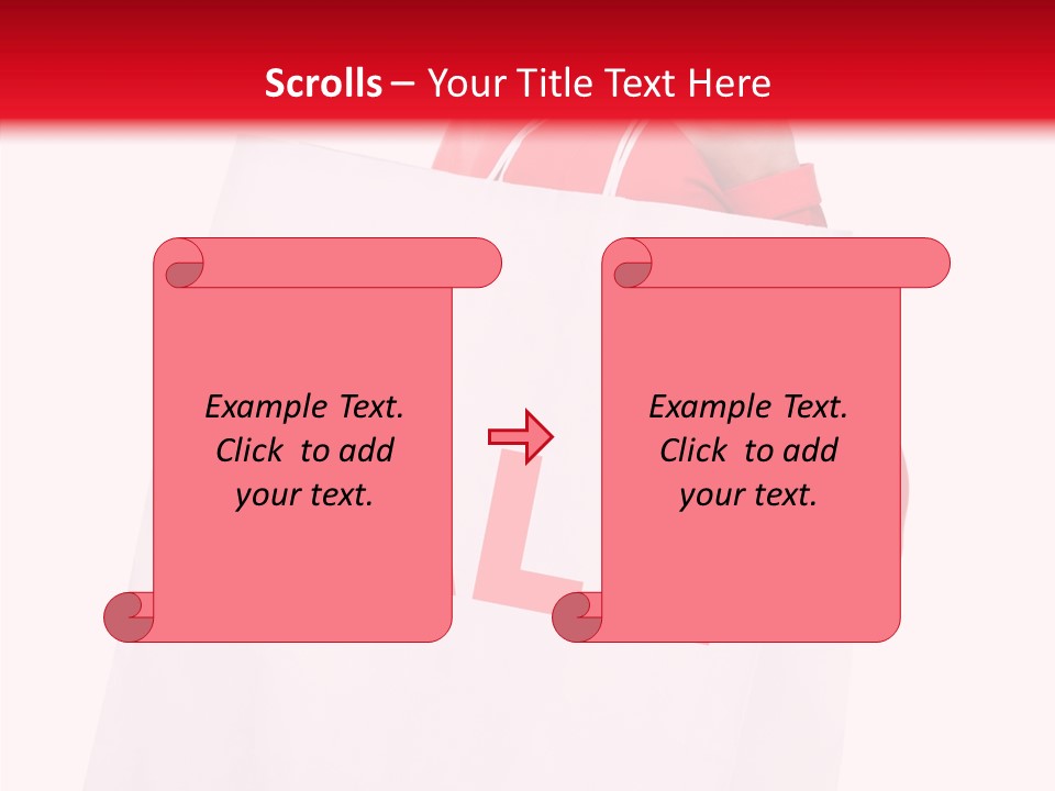 Close Up Blonde Shopping Bag PowerPoint Template