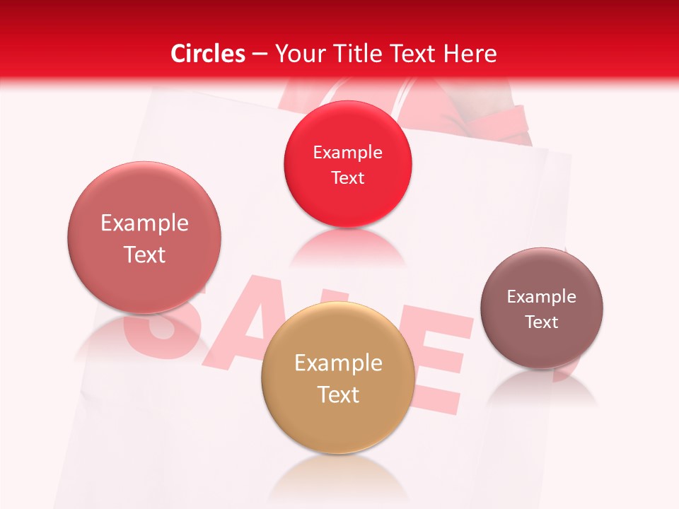 Close Up Blonde Shopping Bag PowerPoint Template