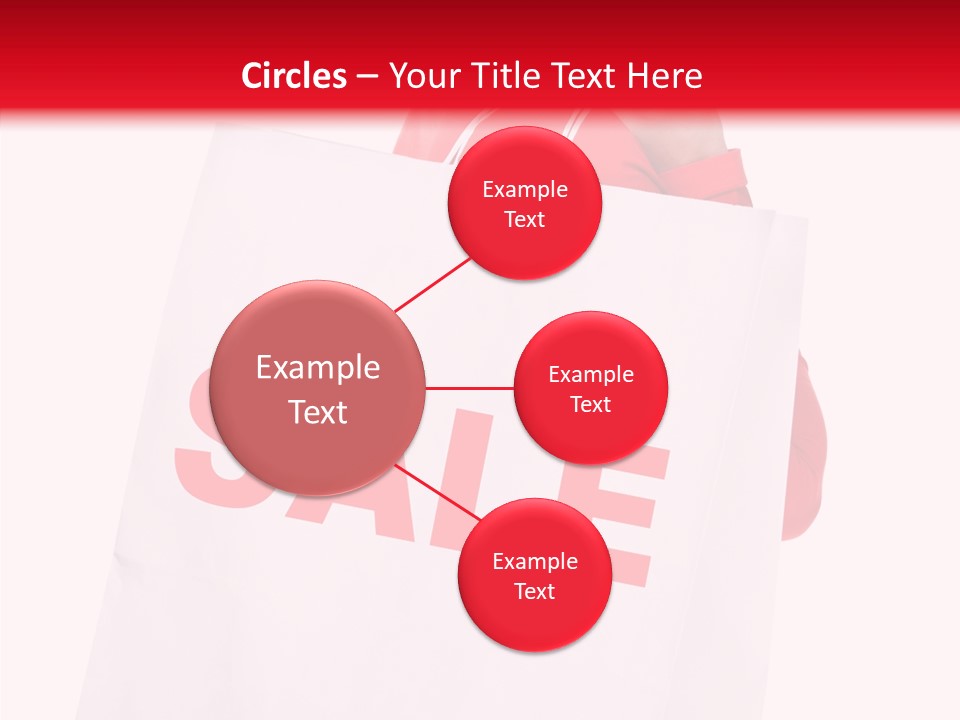 Close Up Blonde Shopping Bag PowerPoint Template