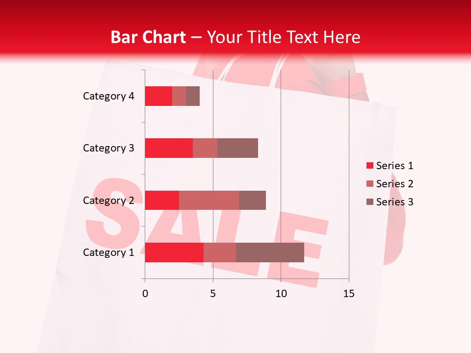 Close Up Blonde Shopping Bag PowerPoint Template