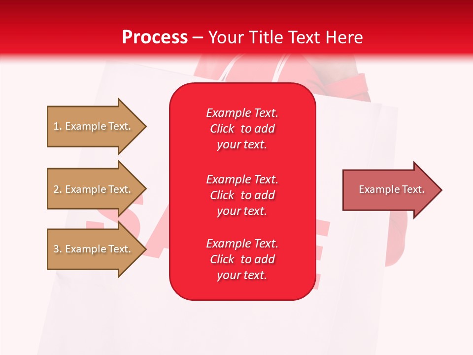 Close Up Blonde Shopping Bag PowerPoint Template