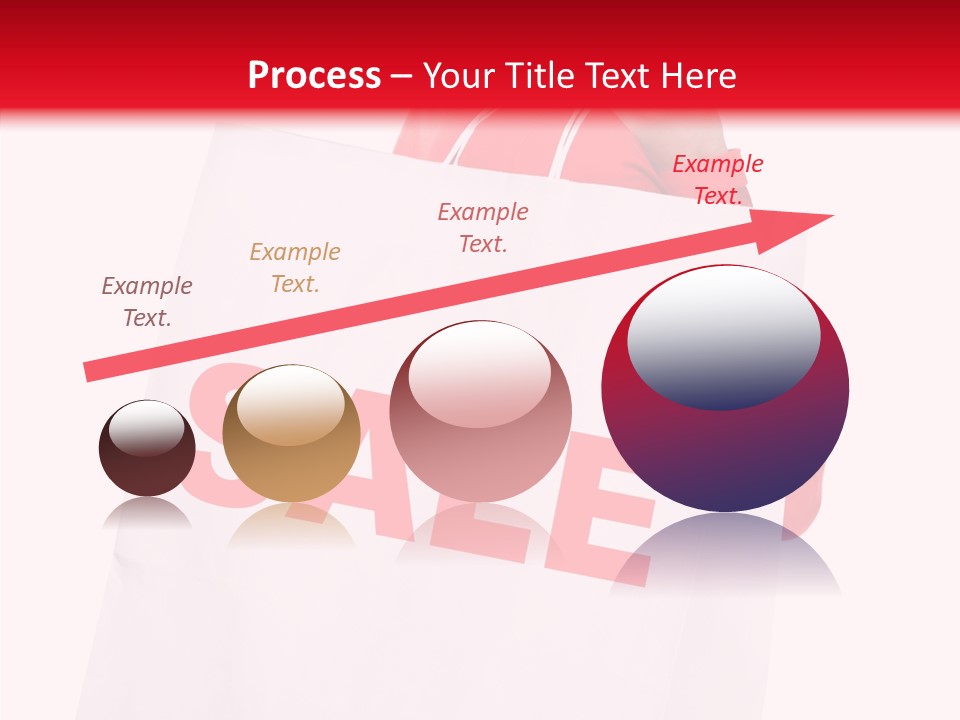 Close Up Blonde Shopping Bag PowerPoint Template