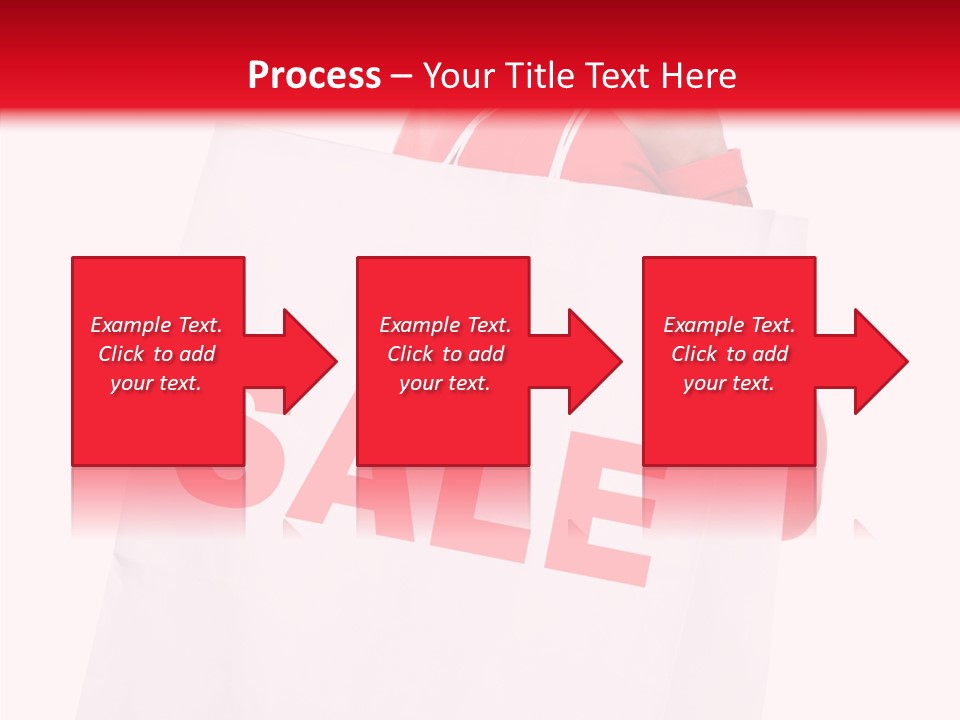 Close Up Blonde Shopping Bag PowerPoint Template