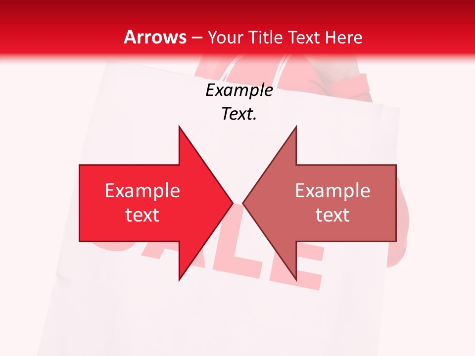 Close Up Blonde Shopping Bag PowerPoint Template