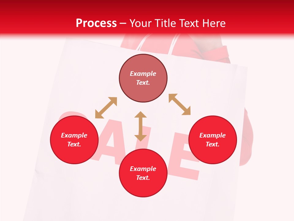 Close Up Blonde Shopping Bag PowerPoint Template