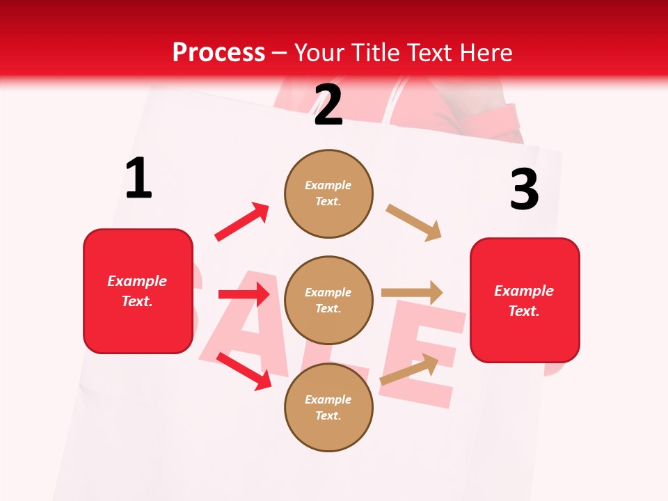 Close Up Blonde Shopping Bag PowerPoint Template