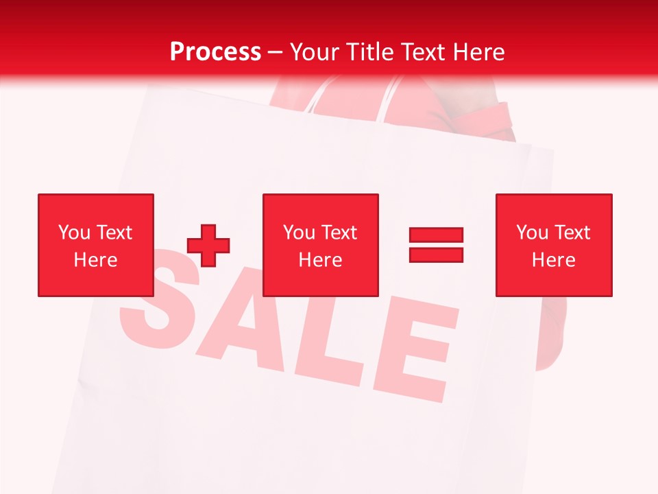 Close Up Blonde Shopping Bag PowerPoint Template