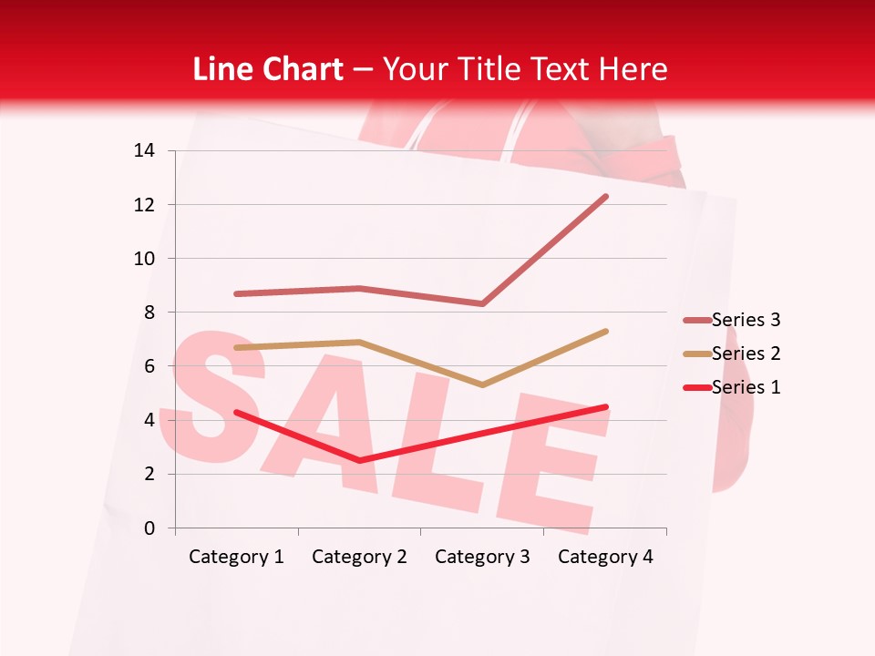 Close Up Blonde Shopping Bag PowerPoint Template