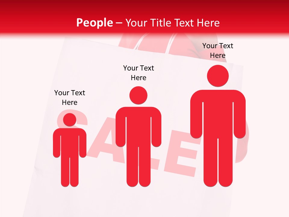 Close Up Blonde Shopping Bag PowerPoint Template