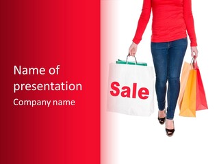 Modern Red Glamour PowerPoint Template