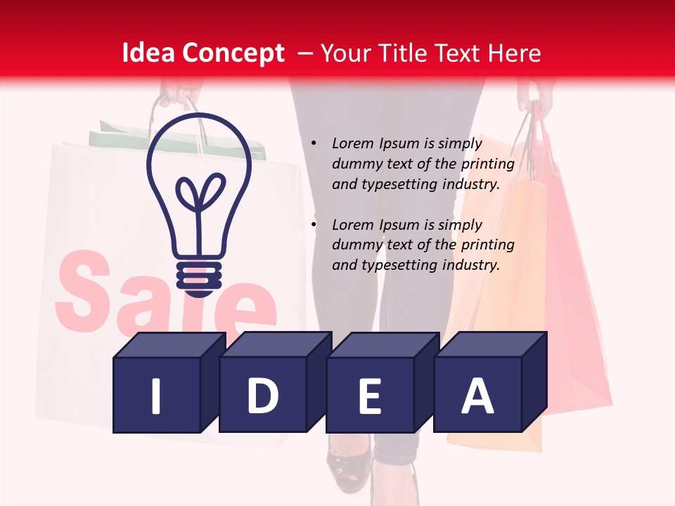 Modern Red Glamour PowerPoint Template