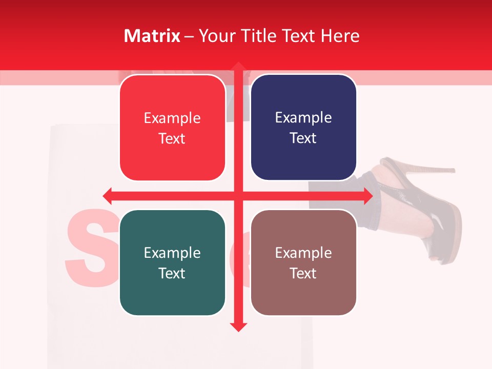Female Modern Copy Space PowerPoint Template