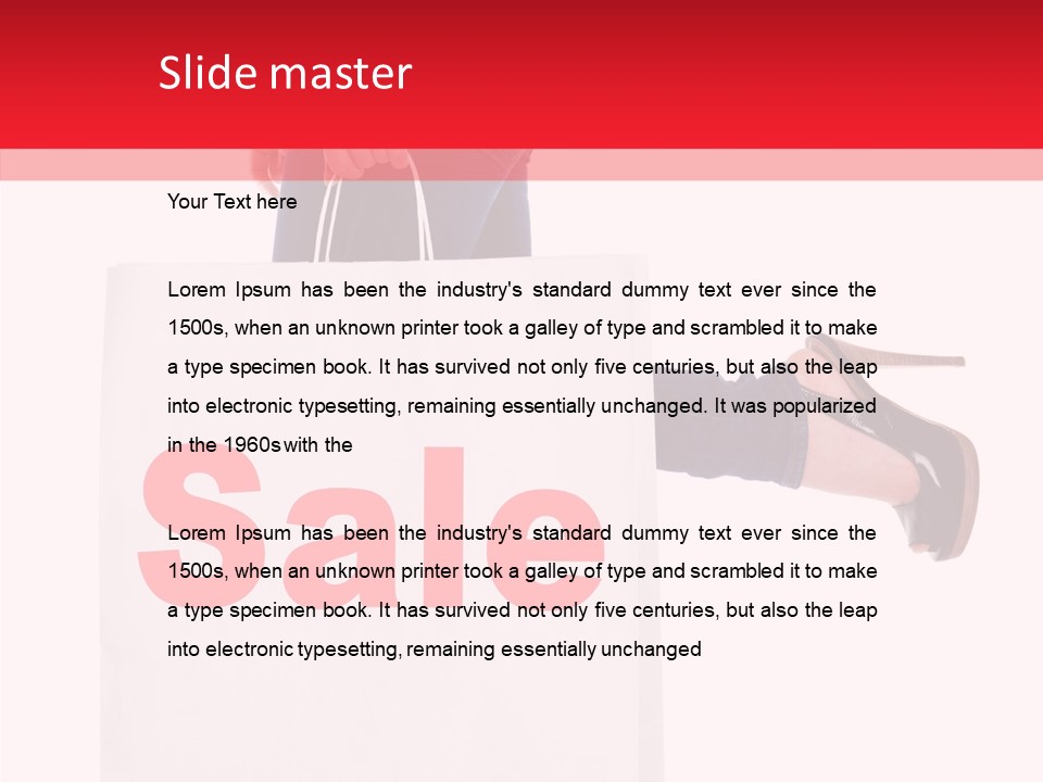 Female Modern Copy Space PowerPoint Template