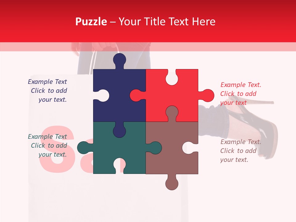 Female Modern Copy Space PowerPoint Template