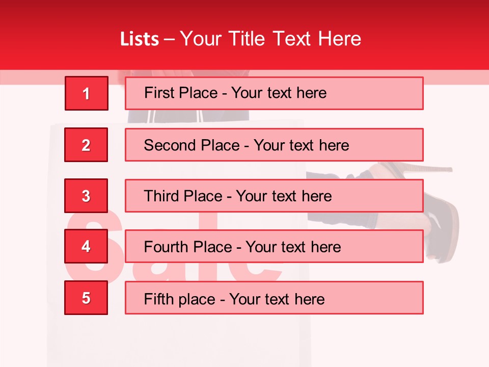 Female Modern Copy Space PowerPoint Template