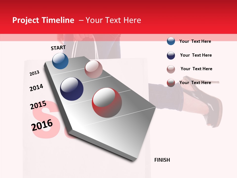 Female Modern Copy Space PowerPoint Template