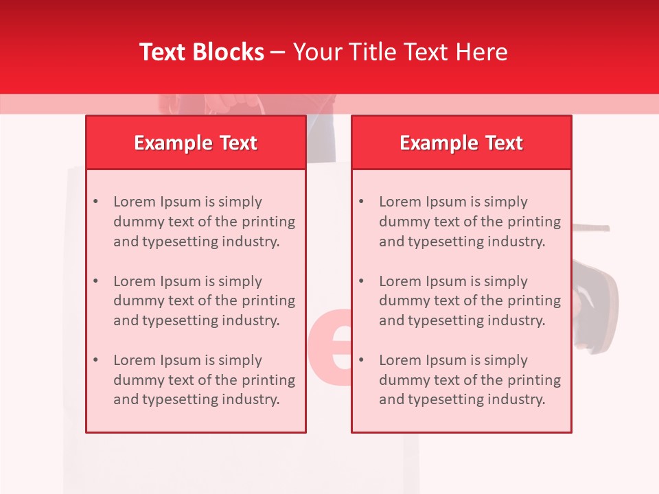 Female Modern Copy Space PowerPoint Template