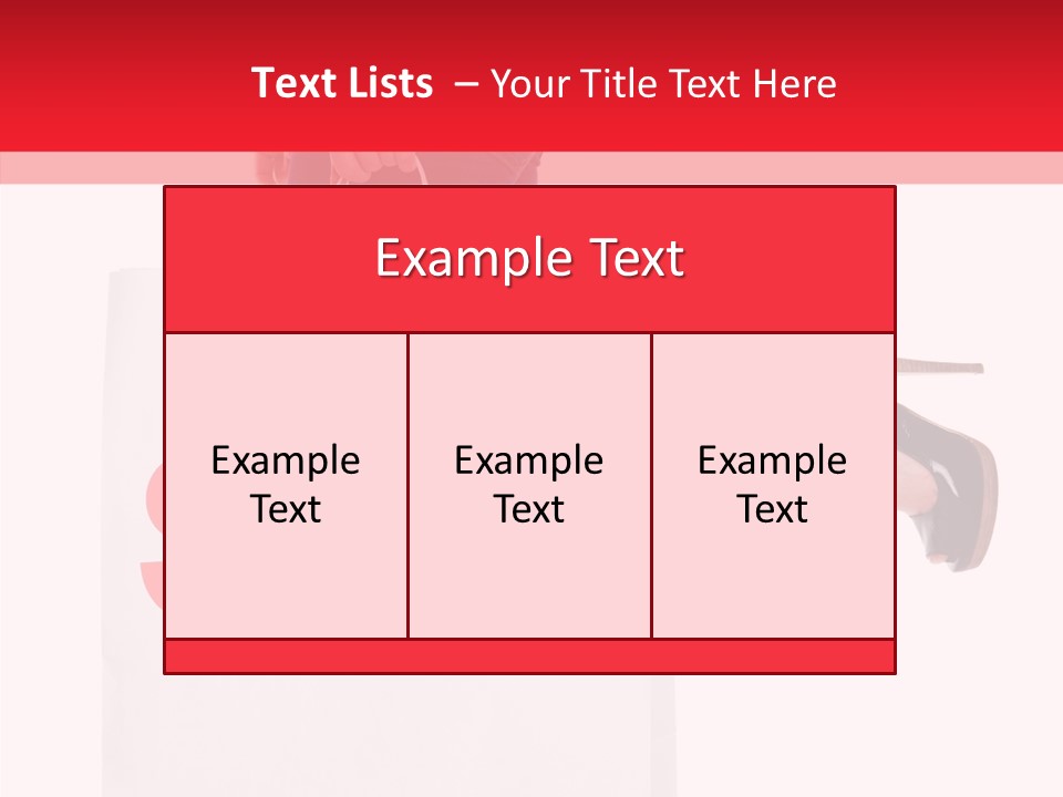 Female Modern Copy Space PowerPoint Template