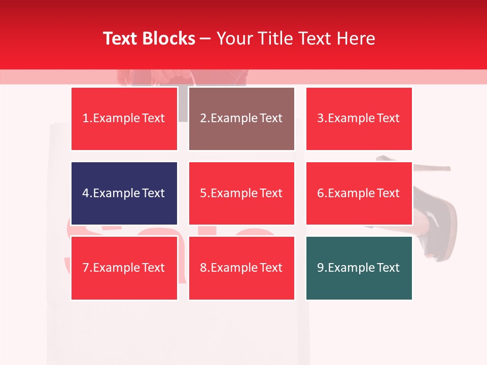 Female Modern Copy Space PowerPoint Template
