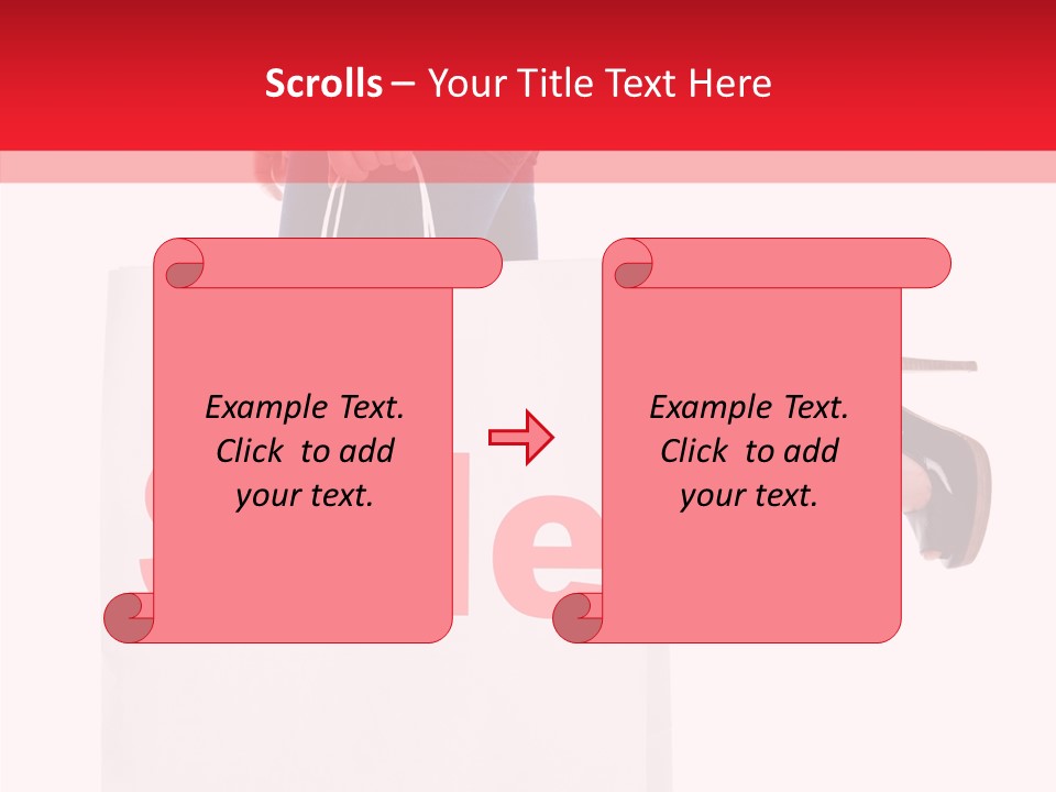 Female Modern Copy Space PowerPoint Template