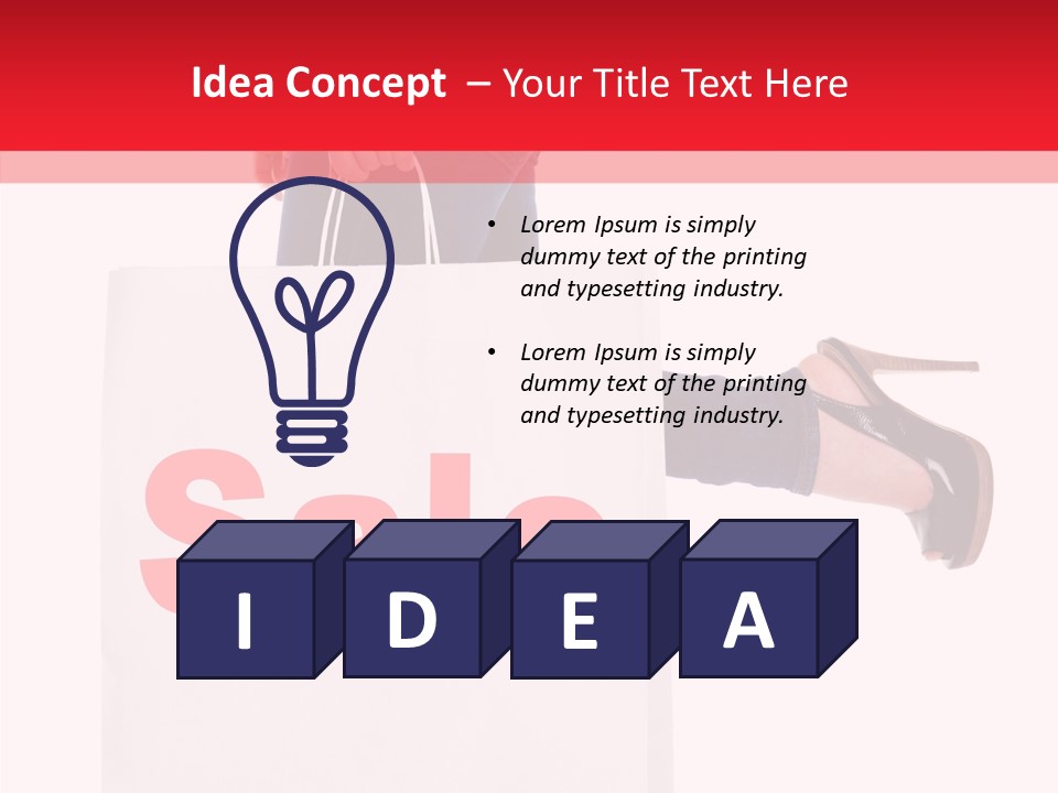 Female Modern Copy Space PowerPoint Template