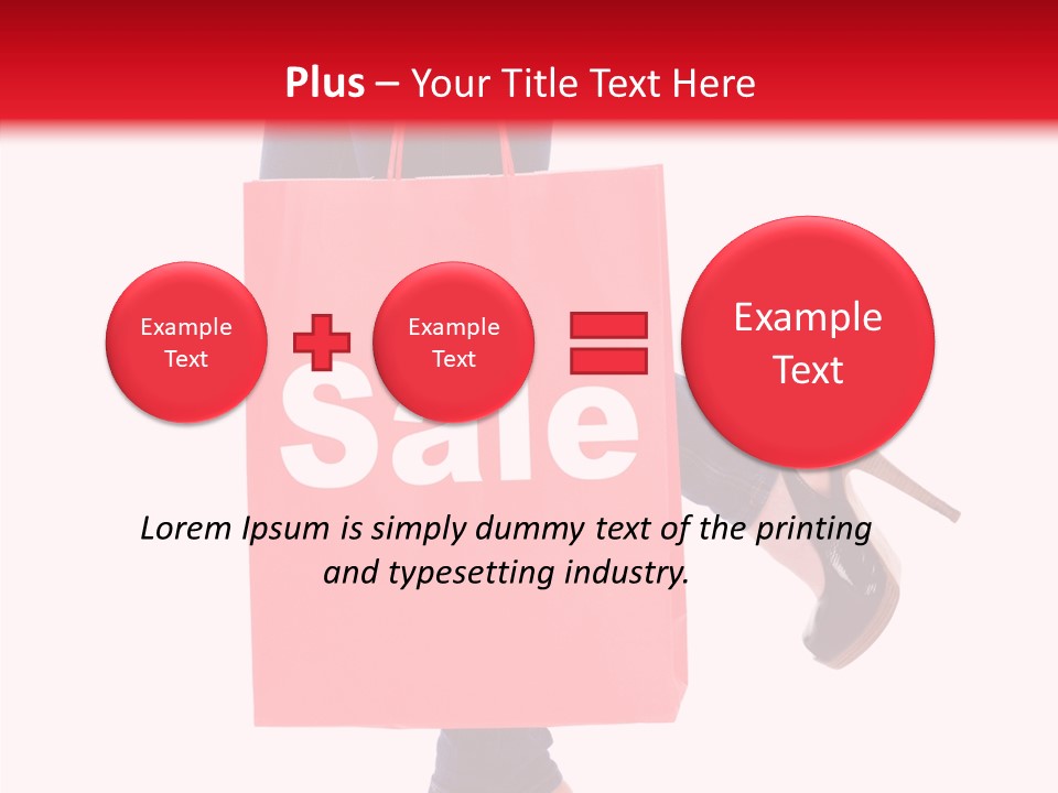 Discount Consumerism Real People PowerPoint Template