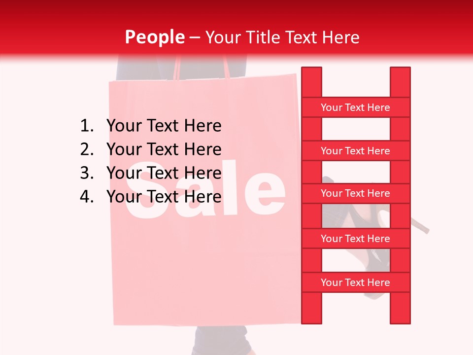 Discount Consumerism Real People PowerPoint Template