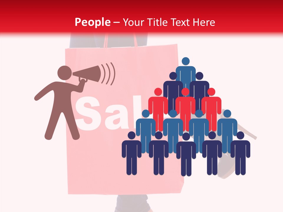 Discount Consumerism Real People PowerPoint Template