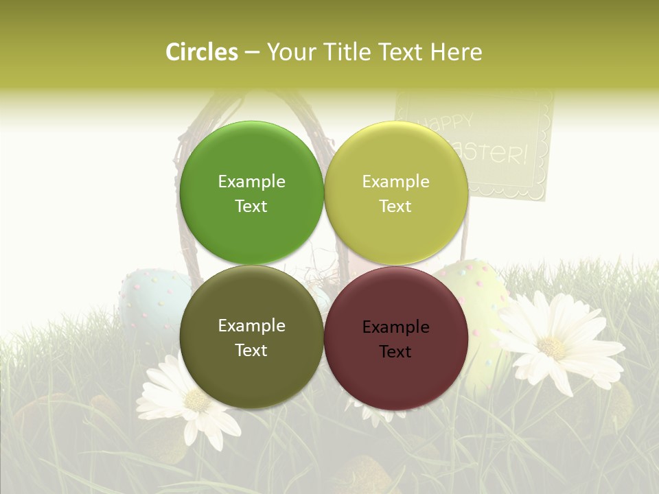 Spotted Decorating Shape PowerPoint Template