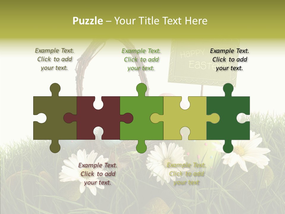 Spotted Decorating Shape PowerPoint Template