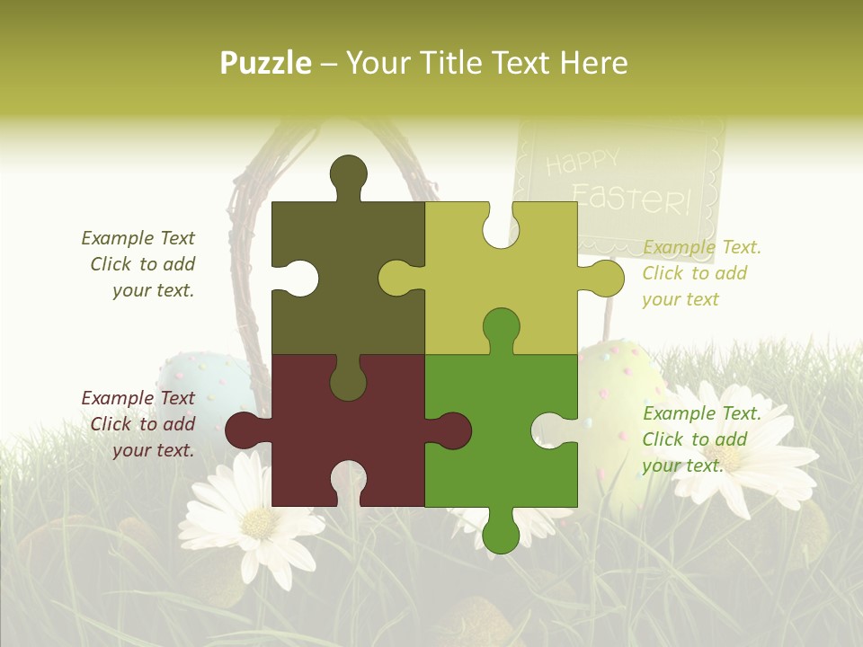 Spotted Decorating Shape PowerPoint Template