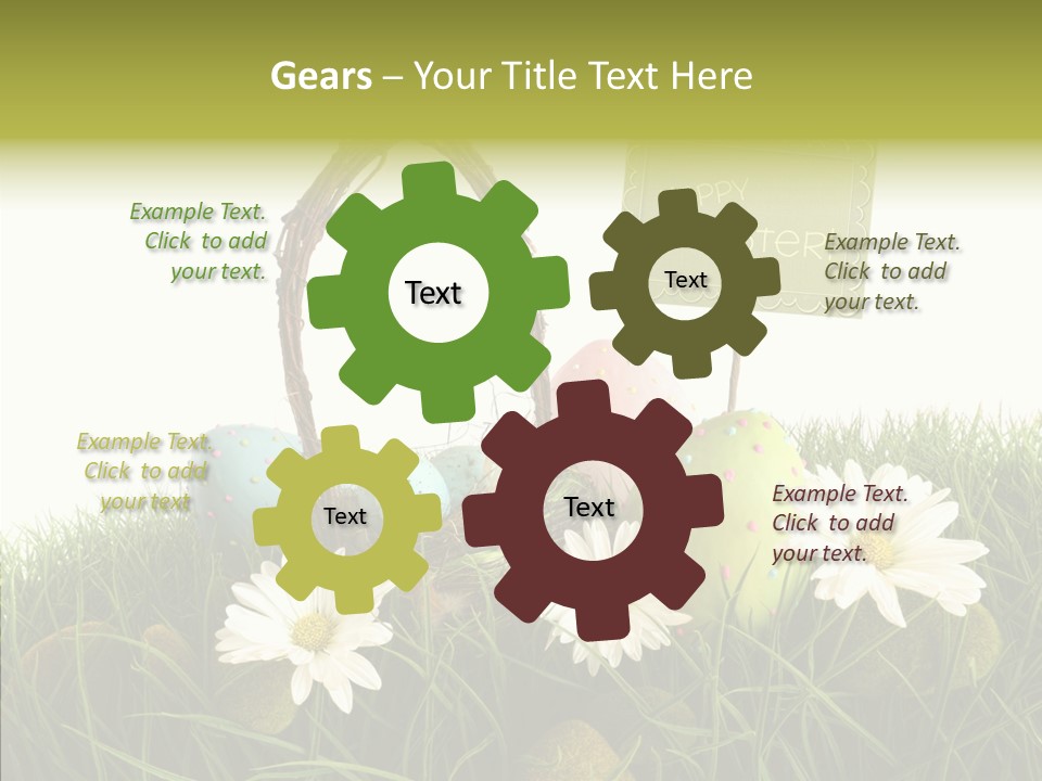 Spotted Decorating Shape PowerPoint Template