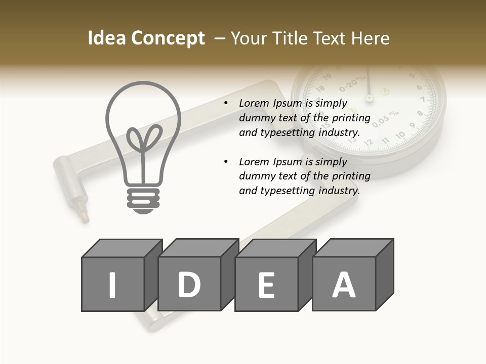 Metal Inch Metallic PowerPoint Template